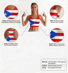 Soutiens-gorge de sport pour femmes, dos nageur géométrique, pour yoga et gym, antibactérien, séchage rapide, léger, respirant, extensible dans quatre directions, sans coutures - Product Image 6
