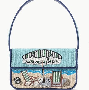 Shark Embroidered <b>Seed</b> Beaded <b>Storage</b> Bag Women Shoulder Handbag Fashion Purse Luxury Crossbody Tote Summer Vacation Gift - Product Image 4
