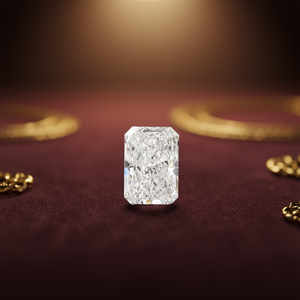 Diamant Radiant de 8,08 carats certifié IGI, SI1, nouveau diamant cultivé en laboratoire, non monté - Product Image 3