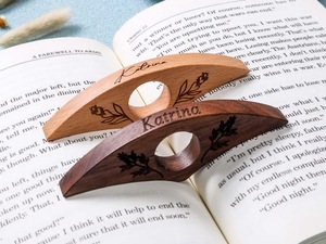 Finger Ring Reader Support <b>Book</b> Finger Holder Wooden - Product Image 3