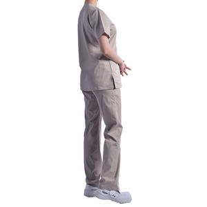 Uniformes Médicos al por Mayor para Mujer - Logotipo Personalizado Disponible, Tela Suave de Alta Calidad, Top con Cuello en V y Pantalones Cómodos - Product Image 4