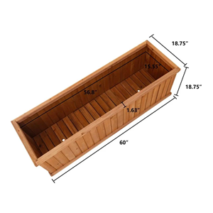 Premium Acacia Wood <b>Garden</b> Bed With Plastic Liner, Natural <b>Garden</b> Planter For Christmas <b>Tree</b> Christmas Decor From Vietnam - Product Image 2