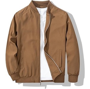 Premium Quality <b>Men</b> Winter Bomber <b>Jacket</b> With Zipper Style Breathable Outerwear Brown <b>Jackets</b> Outdoor Training Sportswear <b>Jacket</b> - Product Image 1