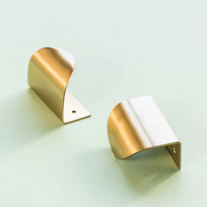 Leaf Invisible Brass <b>Gold</b> <b>Drawer</b> <b>Pulls</b> Modern Decorative Cabinet & Wardrobe Cupboard Handles & <b>Pulls</b> - Product Image 1