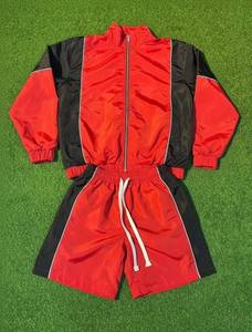 Custom Black Windbreaker <b>Jacket</b> And Shorts Set Lightweight Quick Dry Tracksuit OEM ODM Wholesale Manufacture 2026 - Product Image 2