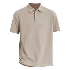 Top Variety Premium Golf Top Custom Logo Sportswear Heavyweight Mens Cotton Knitted T <b>Shirt</b> Short Sleeve Breathable Vintage - Product Image 1