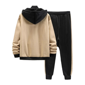 Survêtements d'hiver pour hommes à capuche, grandes tailles, sport, gym, haute qualité, respirants, en polaire, polyester, coton, coupe classique, personnalisables - Product Image 2