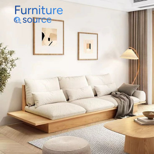 Cojines blancos de sofá de madera modernos de alta calidad hechos a medida de fábrica de Vietnam duraderos para sala de estar - Product Image 1