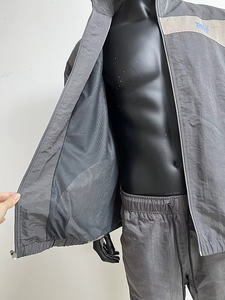 Custom Patchwork <b>Jogging</b> <b>Suits</b> 100% Polyester Zip up Nylon Track Jacket and Nylon Track Pants Sets - Product Image 2