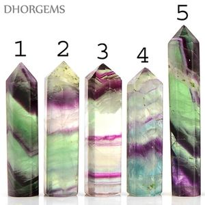 Puntas de Cristal de Cuarzo Fluorita Arcoíris Natural, Varitas Curativas Pulimentadas, Lápiz de Piedra Preciosa para Decoración del Hogar y Uso como Regalo - Product Image 4