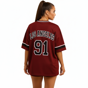 Camiseta Deportiva 2026 Personalizada, Transpirable, Antibacteriana, 100% Poliéster, Cuello en V, Manga Corta, Diseño de Transferencia Térmica, Ligera - Product Image 4