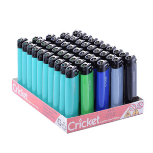 High Quality Plastic Cricket <b>Lighter</b>-Disposable & <b>Custom</b> Logo Option for Camping and Cigarette Use - Product Image 1