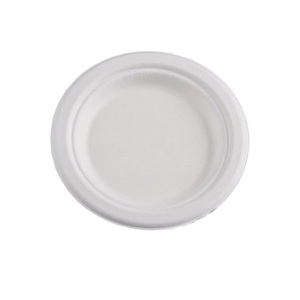 Platos de bagazo de caña de azúcar 100% natural, compostables, desechables, para uso en hoteles, restaurantes y fiestas, para exportación. - Product Image 5