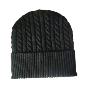 หมวกบีนนี่ถักลายริบ OEM/ODM แบบยูนิเซ็กซ์ ขอบพับได้ หมวกบีนนี่ฤดูหนาว อุ่น นุ่ม สไตล์มินิมอล สตรีทแวร์ - Product Image 2