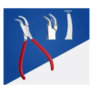 Alicates de punta curva de acero inoxidable de alta calidad de 13 cm al por mayor, alicates de punta larga angulados lateralmente para hacer joyas, herramientas artesanales, alicates para abalorios. - Product Image 3