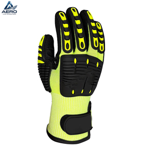 2026 Hand Made Newest Product Ergonomic Design With Enhanced Grip And Durable Neon Flex Industrial Safety TPR <b>Gloves</b> - Product Image 2