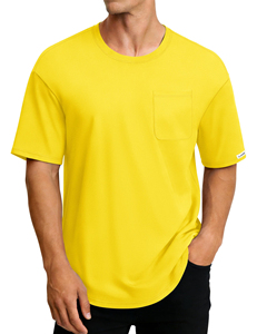 T-shirt Ringer Homme Style Urbain Haute Performance Streetwear Anti-Plis Séchage Rapide Respirant Formel Logo Personnalisé Imprimé - Product Image 4