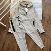 Ensemble de survêtement homme en molleton technique premium avec sweat à capuche zippé et pantalon de jogging – Confortable et moderne