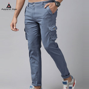 High Quality Men Joggers pant Streetwear Men Cargo Joggers Solid Color Men Cargo Joggers - Product Image 2