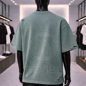 Camiseta de Hombre Tallas Grandes, Sólida, con Relieve, Personalizada, Nuevo Estilo, Cuello Redondo, 100% Algodón, Tejido Transpirable de Lona, Alta Calidad - Product Image 4