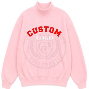 Sudadera personalizada con letras griegas para mujer, cuello alto, bordado en chenilla, forro polar de algodón, estilo oversize, sudadera con capucha para invierno. - Product Image 2
