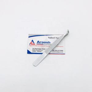 Pince à épiler pour extensions de cils de haute qualité, avec revêtement brillant, en acier inoxydable, pointe pointue - Product Image 1