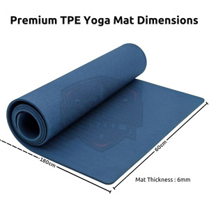 Tapete de Yoga de PVC Extra Grueso de Alta Calidad, Cómodo, Antideslizante, para Ejercicios de Fitness, con Diseño Plegable y Correa de Transporte para Gimnasio en Casa - Product Image 3
