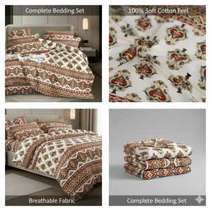 Ensemble de literie de qualité supérieure, taille king size, avec drap plat, drap-housse et taies d'oreiller en microfibre 400TC à rayures imprimées, pour usage hôtelier - Product Image 4