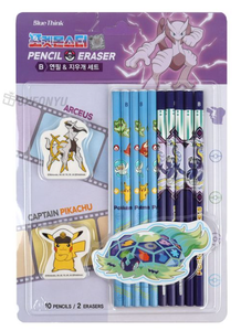 Pokemoned Pencil Eraser Set 6 PCS Korean Kids Stationery Cute Character Pikachu <b>Random</b> Anime <b>Gift</b> for Children Wholesale - Product Image 3