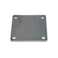 Plaque de base en acier robuste pour poteau de clôture, poteau de portail, plaque de support structurel