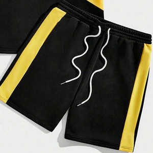 Ensemble 2 pièces pour homme, chemise et short de bain décontractés d'été, séchage rapide, 100% polyester, imprimé, col rond, ensemble d'été pour homme - Product Image 3