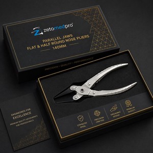 Alicates de Punta Plana y Semicircular de 140 mm, Herramienta para Hacer Joyas ZetomedPro - Product Image 6