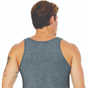 Débardeur en tricot uni pour homme, col rond, style décontracté, gris, grande taille - Product Image 5