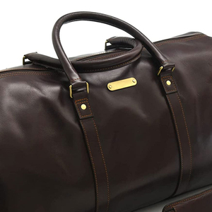 Factory New Design Unisex Vintage Design Leather Duffle <b>Bags</b> ot Sale Customized Genuine Leather Travel <b>Duffel</b> <b>Bag</b> - Product Image 4