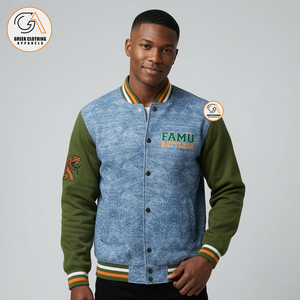 Custom Waterproof Quilted <b>Lining</b> FAMU <b>Fleece</b> Hooded Eco-Friendly Breathable Winter Standard Unisex College Varsity <b>Jacket</b> 400g - Product Image 4