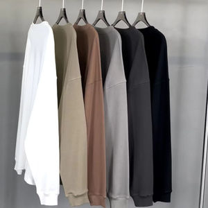 T-shirt thermique en coton gaufré confortable, essentiel urbain, en maille gaufrée - Product Image 4