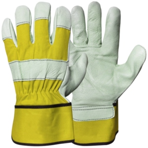 ถุงมือก่อสร้างคุณภาพสูงของแคนาดา หนังบัฟฟาโลเกรน ทนทาน ป้องกันการเสียดสี ปลอดภัย - Product Image 4