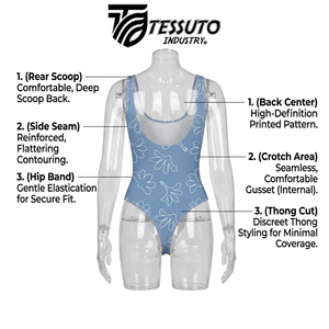 Maillots de bain personnalisés à faible MOQ avec logo, imprimés par sublimation, pour femmes, une pièce - Product Image 3