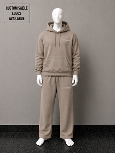 Conjunto de Felpa Premium Personalizado de 300-500GSM para Hombre: Sudadera con Capucha y Pantalones Deportivos Oversize de 2 Piezas - Product Image 4