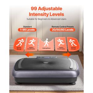 Macchina per Esercizi Fitness Domestici, Piattaforma Vibrante per Tutto il Corpo, Massaggio Drenante Linfatico per Perdita di Peso - Product Image 3