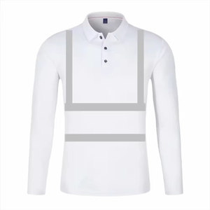 เสื้อผ้ากันน้ำแบบสะท้อนแสงสำหรับงานก่อสร้าง ความปลอดภัยกลางแจ้ง เสื้อเชิ้ตทำงานแบบมองเห็นได้ชัดเจน - Product Image 6