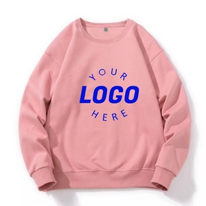 Sudadera OEM al por mayor, lisa, unisex, oversize, con cuello redondo y cuello simulado, de algodón, personalizada, con logo bordado o estampado, tipo hoodie. - Product Image 1