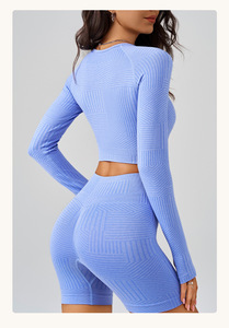 Women's Solid Color Halter Neck Short Sporty <b>Knitted</b> <b>Tank</b> <b>Top</b> Set High Waist Leggings Breathable Fit for Yoga and Fitness - Product Image 2