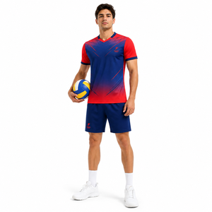Ensemble de maillots de volley-ball personnalisés à sublimation intégrale, respirants, professionnels, à séchage rapide, pour hommes - Product Image 3