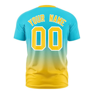 OEM Custom Sublimated Sports T Shirt Jersey Crew Neck Lightweight Athletic Apparel for Competitive Team Use - Product Image 2