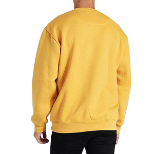 Plain <b>men</b> sweatshirt <b>pullover</b> crewneck soft cotton fleece winter wear long sleeve relaxed comfortable daily outfit casual gym - Product Image 2