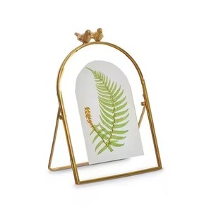 Modern Metal Glass Photo <b>Frame</b> Wall <b>Mounted</b> Picture Display Interior Decoration <b>Frame</b> - Product Image 5