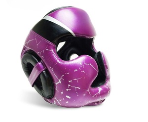 Hot Selling Professional Modular Leather Boxing Helmet Custom Logo Sport Head Guard with Safety Training Gear - Product Image 1