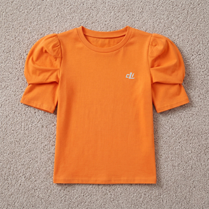 Nuevo Diseño 2026, Top Corto para Mujer, Blusa Casual Elegante, Personalizable con Logotipo, Camiseta de Mujer con Estampado DTG y Mangas Abullonadas - Product Image 3