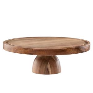 Support à gâteau en bois écologique fait main, présentoir sur piédestal, assiette rustique pour desserts, compatible lave-vaisselle, pièce unique - Product Image 3